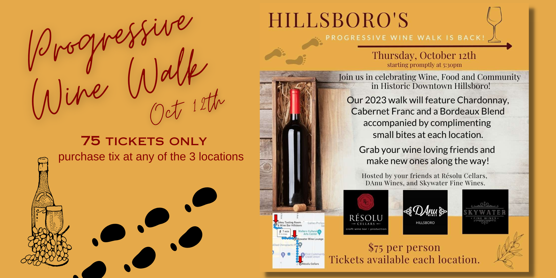 Progressive Wine Walk Historic Hillsboro Downtown Oregon Wine Board